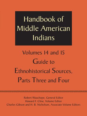 cover image of Handbook of Middle American Indians, Volumes 14 and 15